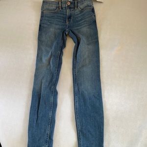 blue abercrombie kids skinny jeans